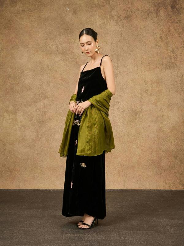 Olive Green Silk Scarf – Pre-Order, Hand-Dyed Mulberry Silk, Headscarf & Everyday Wrap