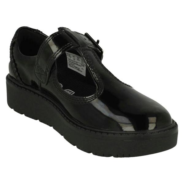 Clarks Girls Clarks Wedge T-Bar Shoes Plain Move K