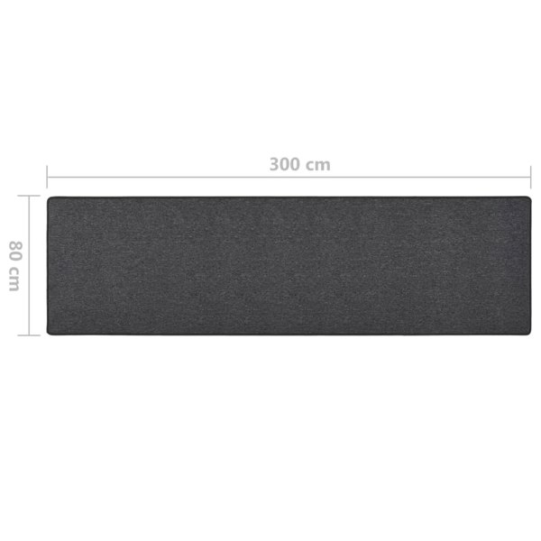 Berkfield Carpet Runner Anthracite 80x300 cm