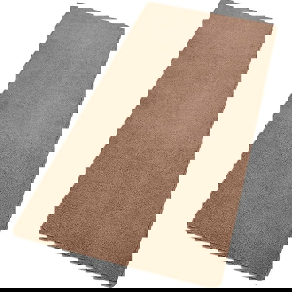 Modern Plain Brown Rug – Soft Short Pile