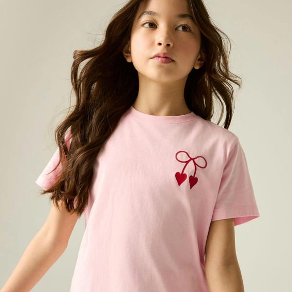 Regatta Girls Cath Kidston Back Print T-Shirt - Light Rose Pink - 