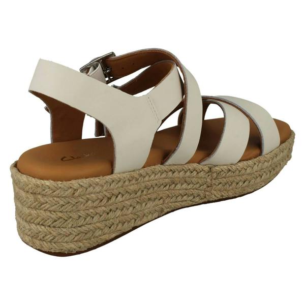 Clarks Ladies Clarks Adjustable Strappy Platform Heeled Sandals Kimmei Buckle