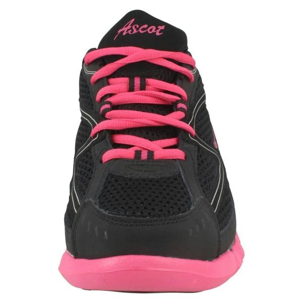 Ladies Ascot Casual Lace Up Trainers Spring Wave