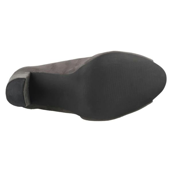 Spot On Ladies Spot On Peep Toe Ankle Boots