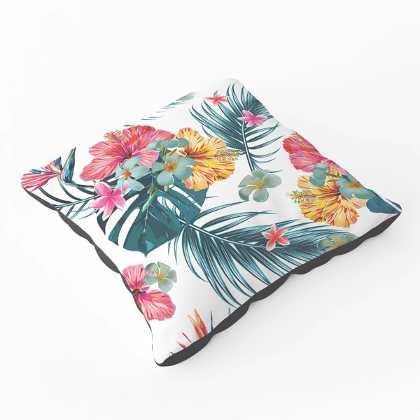 Warren Reed Spring Summer Flowers Floor Cushion