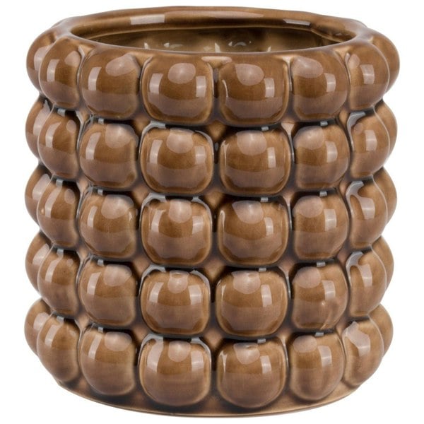 Hill Interiors Seville Collection Bubble Vase - Caramel