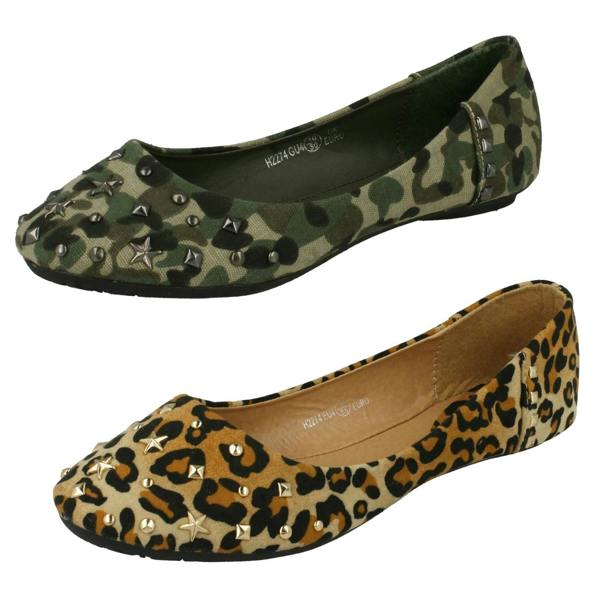 Spot On Girls Spot On Studded Ballerina Flats