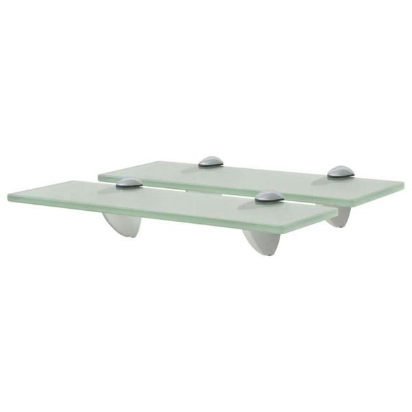 Berkfield Floating Shelves 2 pcs Glass 30x20 cm 8 mm