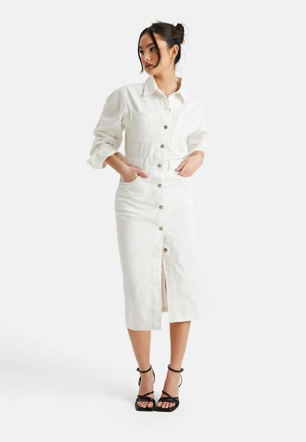 Urban Bliss Contrast Binding Midi Dress