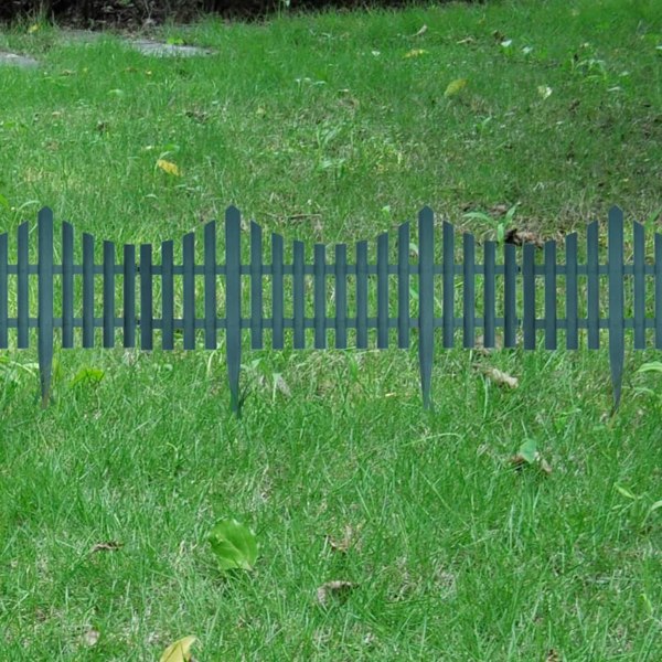 Berkfield 17 pcs Lawn Dividers 10 m Green