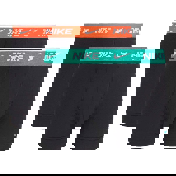 Nike Mens Boxer Shorts (Pack of 2) - Black/Green/Orange