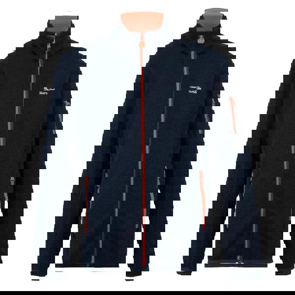 Regatta Childrens/Kids Newhill Fleece Jacket - Midnight/Tangerine Tango