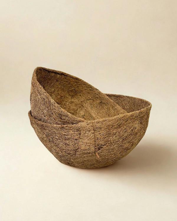 CoirProducts Hanging Basket Liners | Premium Biodegradable Coir Fibre Liners for Flowers, Herbs & Container Plants