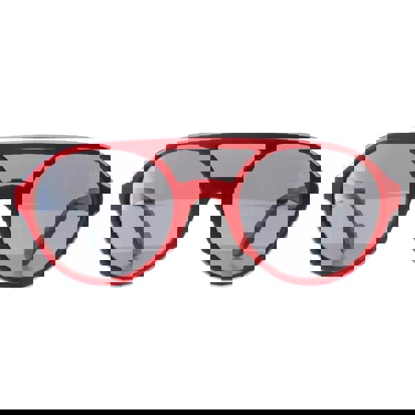 Moncler Sunglasses ML0052 66C Shiny Red and Grey Transparent Grey Mirror