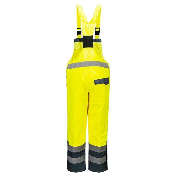Hi-Vis Contrast Winter Bib and Brace - Hi-Vis Trousers