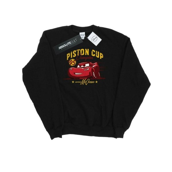 Disney Mens Cars Piston Cup Champion Sweatshirt - Black