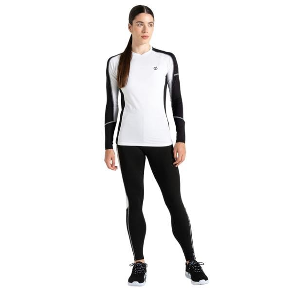 Dare 2B Womens/Ladies Exchange III Base Layer Set - Black/White - 