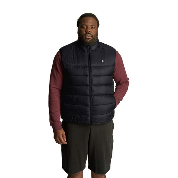 Lyle & Scott Mens Wadded Plus Gilet - Jet Black