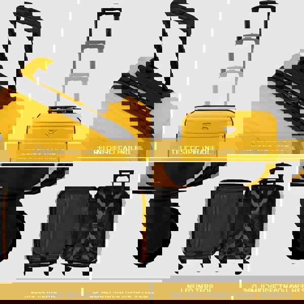 Flight Knight 45x36x20cm EasyJet Free Cabin Size Maximum Carry On Suitcase Cabin Bag