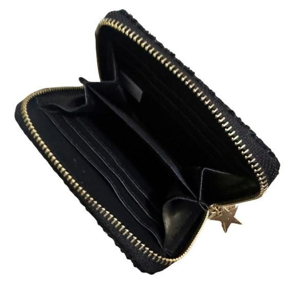 Fores Collection Sparkle Star Zip-Around Purse – Soft Touch Glitter Finish