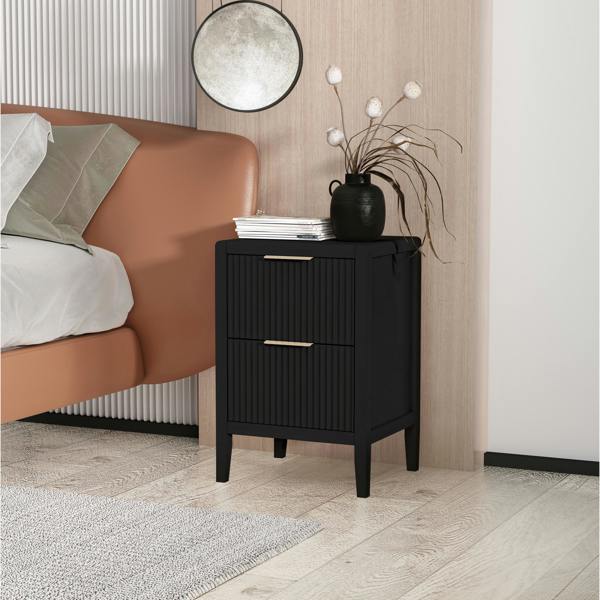 Castel 2 Drawer  Bedside Table