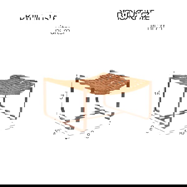 Rit Concept Figueroa Outdoor Lounge Chair With Footstool, Rattan