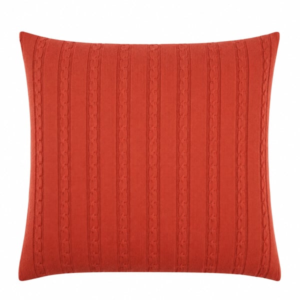 100% Wool Burnt Orange Cushion Cover