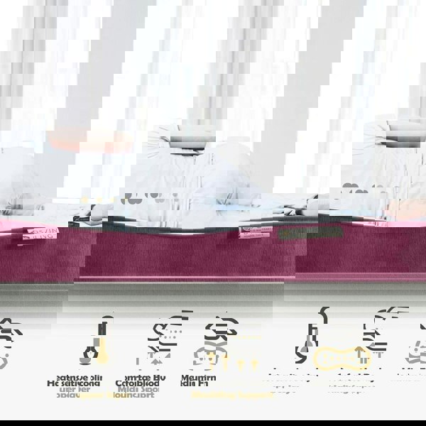 DS Living Reve Memory Foam Mattress - Hybrid - Single - Garnet - Gel-Flex