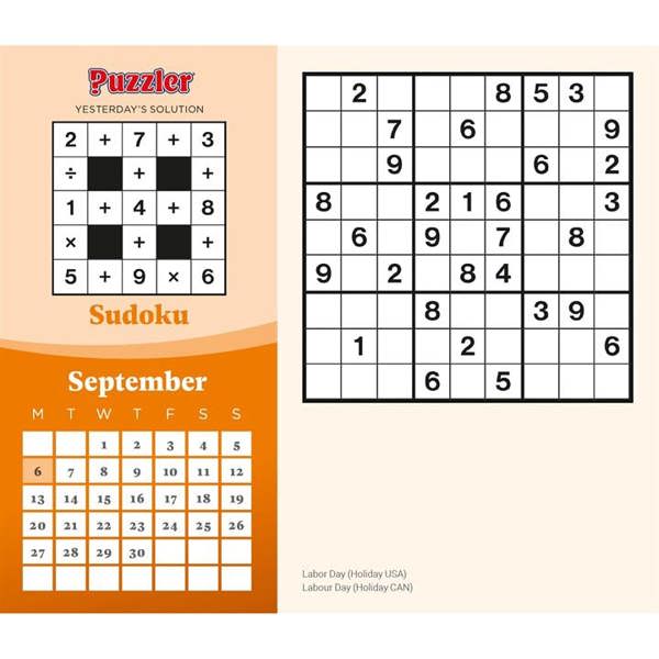 Mind Games, Puzzler Desk Calendar 2027, Desk Calendars, Day To View, Entertainment, Gift