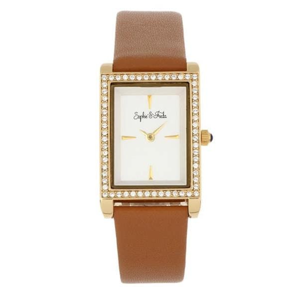 Sophie and Freda Wilmington Bracelet Watch w/Swarovski Crystals