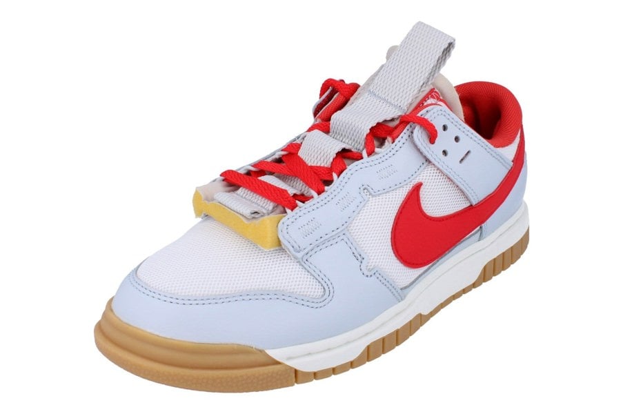 Nike Air Dunk Jumbo Mens Trainers Dv0821  102 - White Light Crimson Pure Platinum 102 - Photo 0