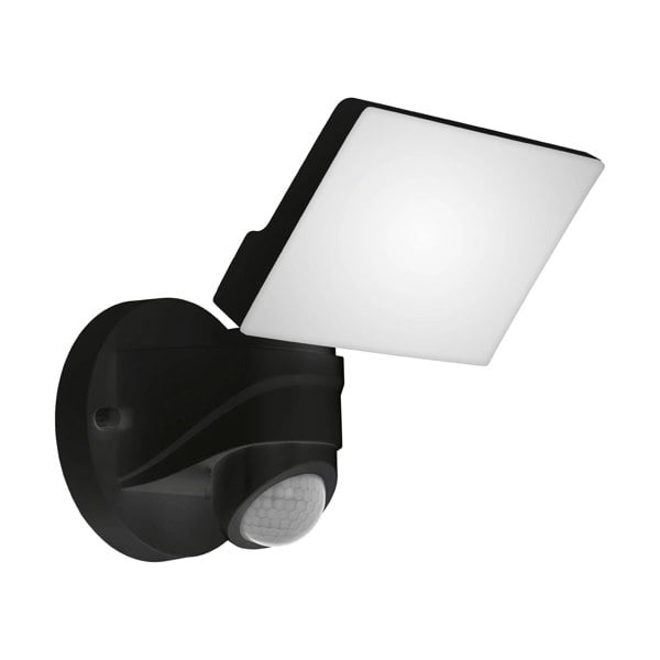 EGLO Pagino LED Black Plastic Wall Spotlight With Sensor