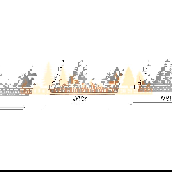 Ivyline Advent Forest Tealight Centrepiece Metal
