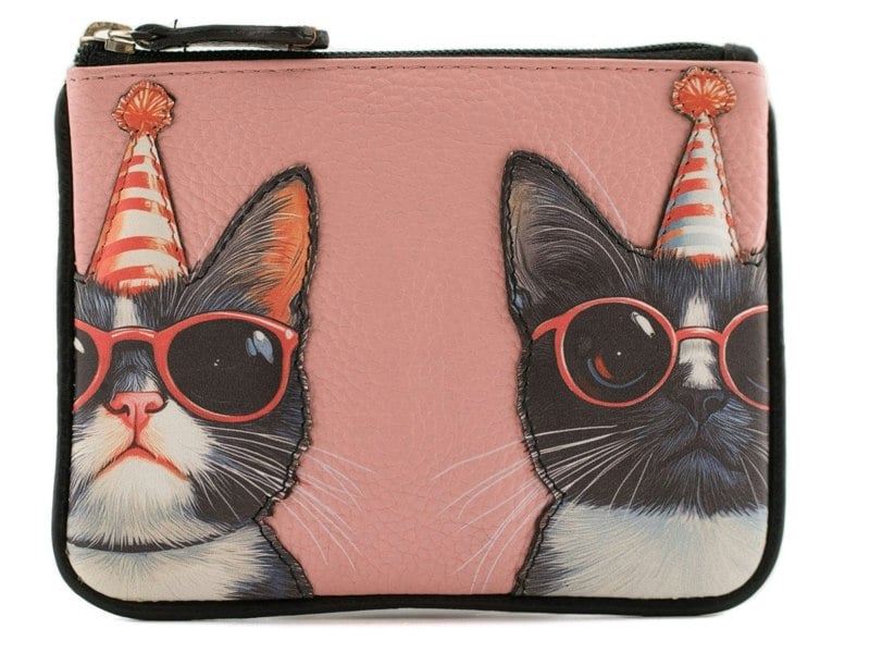Mala Leather Cool Cats RFID Coin Purse & Card Holder