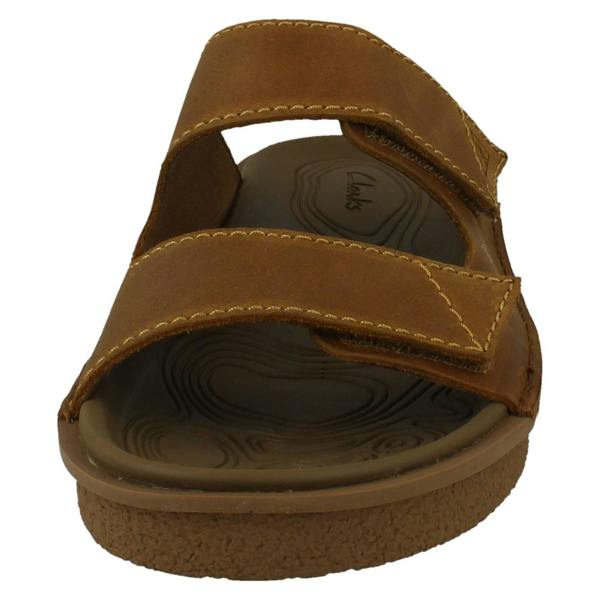 Clarks Mens Clarks Hook and Loop Straps Casual Summer Sandals Litton Strap