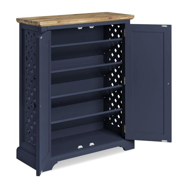 Statement Furniture Florence Shoe Storage Cabinet Large Wooden Shoe Rack