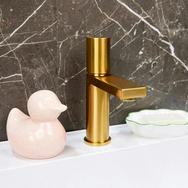 Flode Limingen | Mono Basin Mixer Tap | Brushed Gold