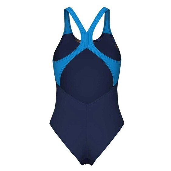 Arena Womens Dreamhline Abstract One Piece Swimsuit - Navy/Turquoise