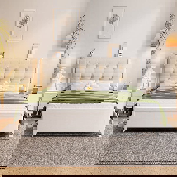 Arlene Wood King Size / Super King Size Storage Bed-Rit Concept-Rit Concept