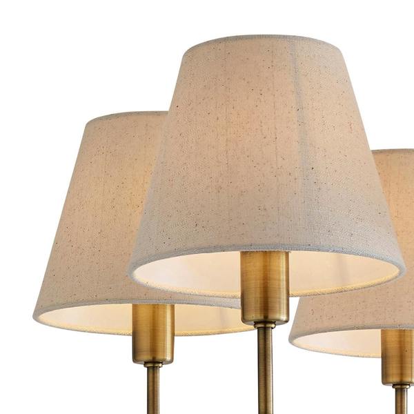 Pagazzi Lighting Taliah 5-Light Antique Brass Semi-Flush Ceiling Light