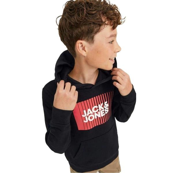 Jack And Jones Boys Play Hoodie - Black - 