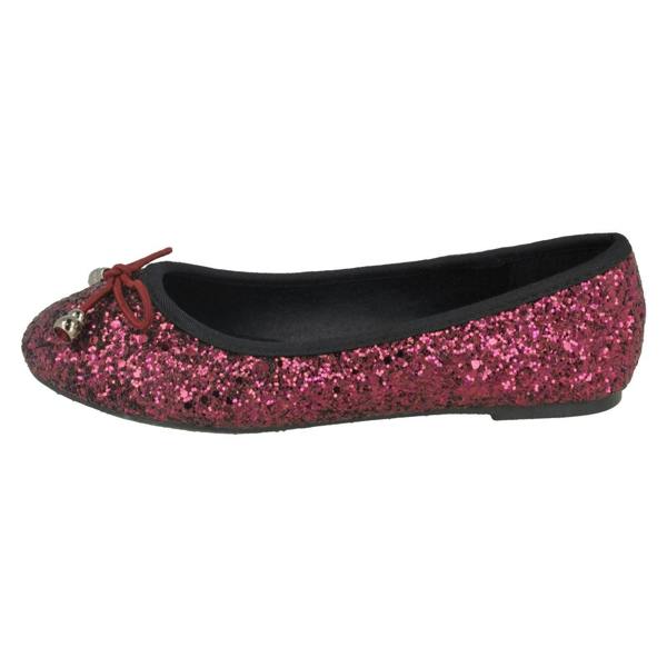 Spot On Girls Spot On Flat Glitter Ballerinas