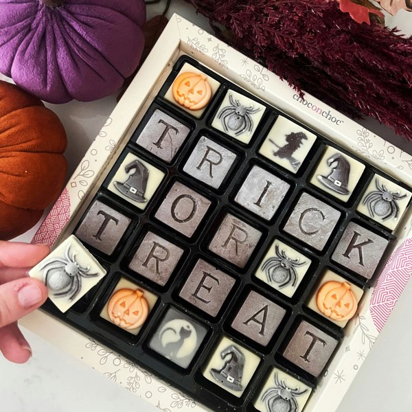 CHOC ON CHOC Trick or Treat Chocolate Message Box
