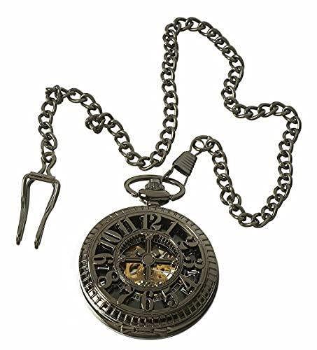 TruClothing Automatic  Pocket Watch Mechanical Peaky Blinders Vintage Double Hunter