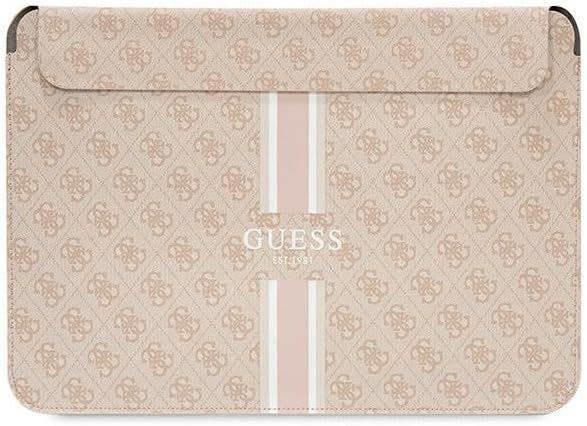 Guess 4G Printed Stripes Laptop Sleeve for 16" MacBook Pink - GUCS16P4RPSP