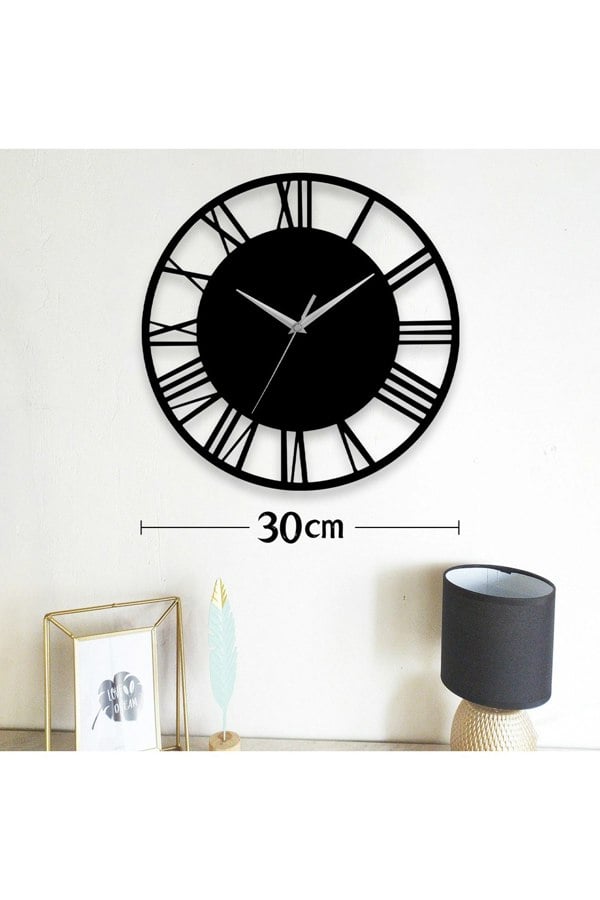 Living and Home D30Cm Spataro Silent Wall Clock
