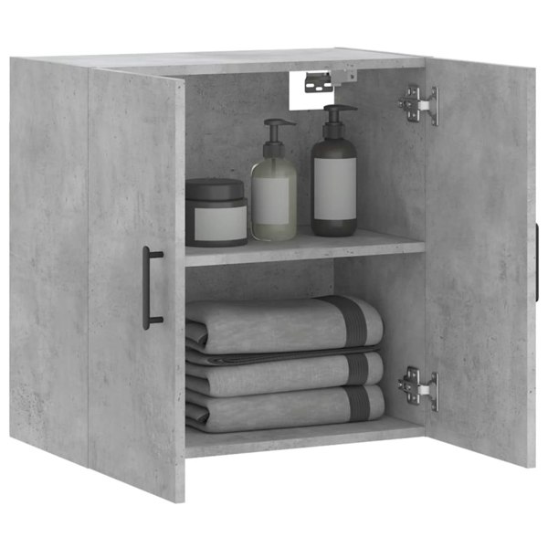 Berkfield Wall Cabinet Concrete Grey 60x31x60 cm Engineered Wood