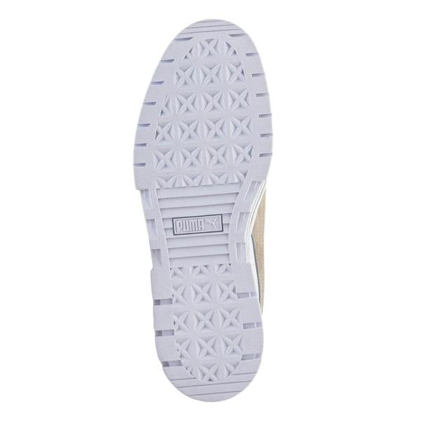 Puma Mayze Lth Platform White Peyote Trainers UK 4.5