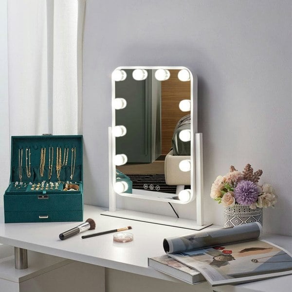 Hollywood Vanity Makeup Mirror with 12 Bulbs Living and Home