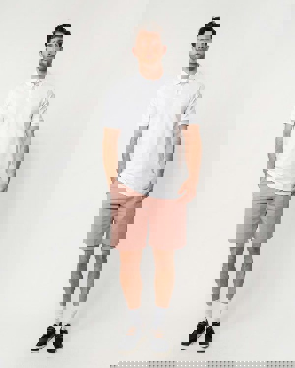 BOSS Orange Passenger Mens Stretch-Cotton Slim-Fit Polo Shirt with Logo Patch NOS - White 100